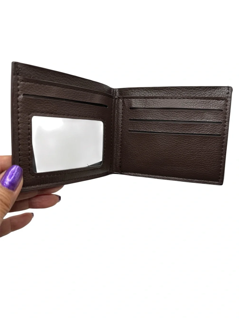 Classic Brown Men's Faux Leather Classic Casual Wallet